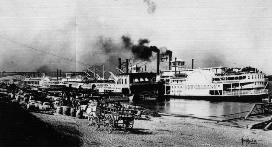 St. Louis levee, 1890's.