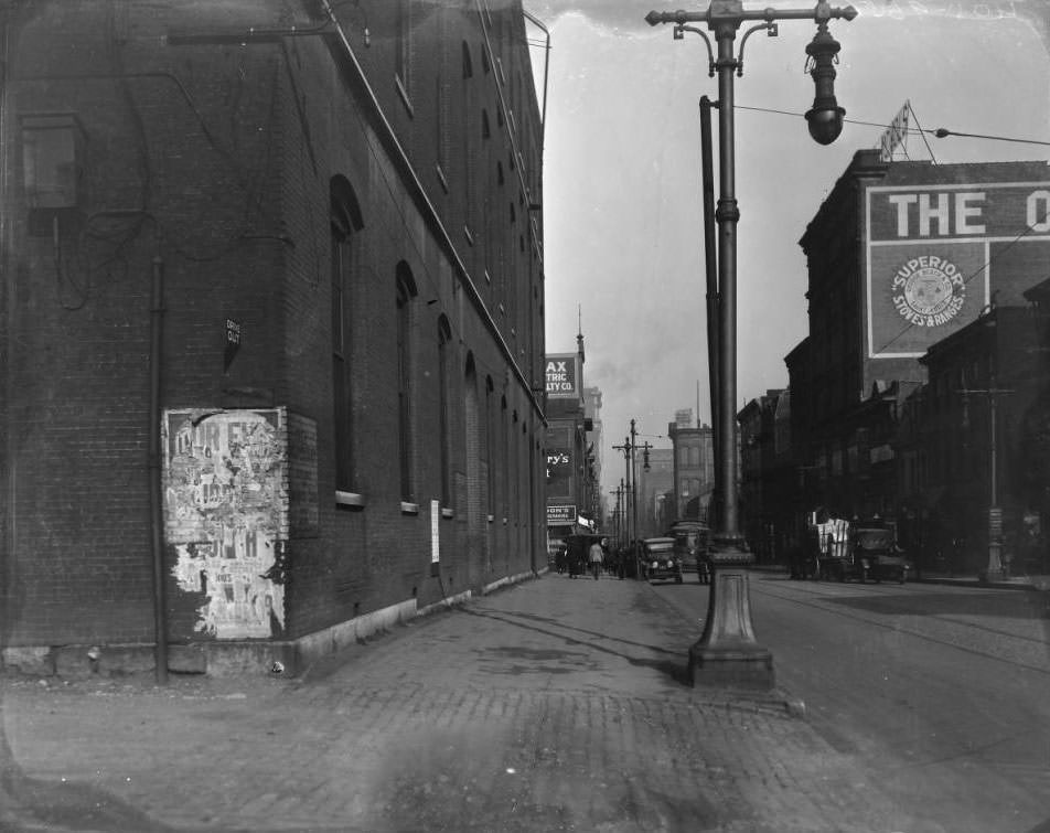 View east from 12th Street & Market, 1925