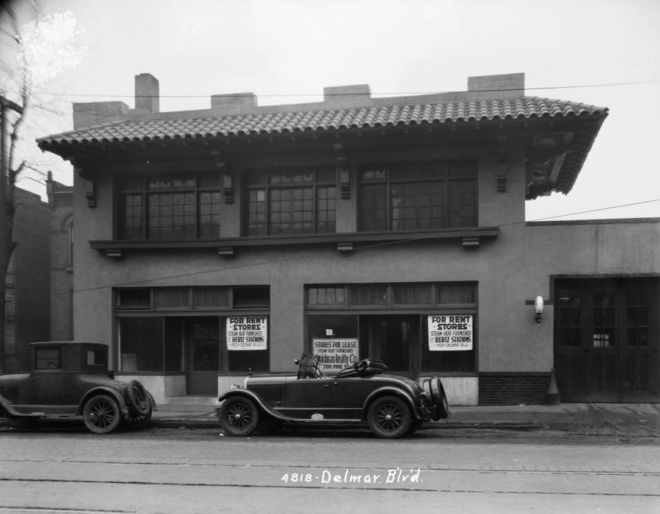 Delmar between Bayard and Euclid, 1925