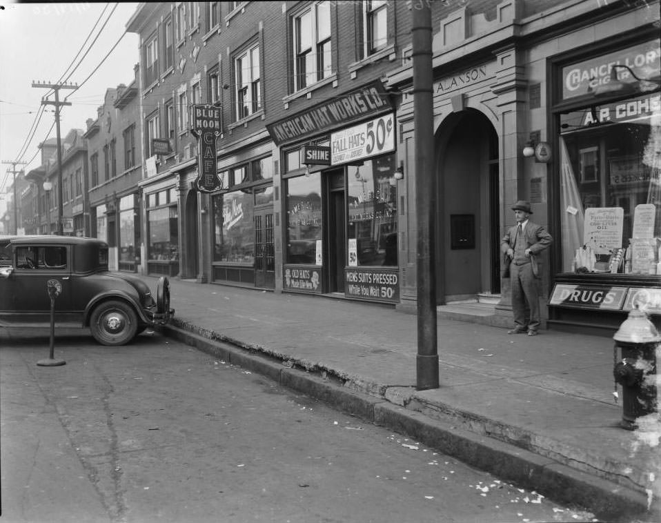 Alanson Building on 5800 block of Delmar, 1925