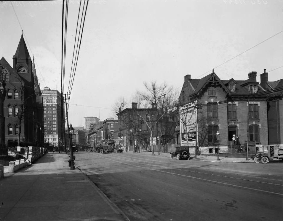 Grand north from West Pine and Lawton, 1925