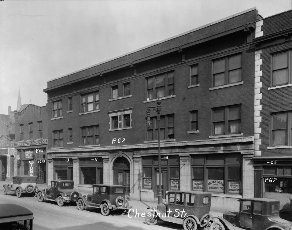 Chestnut near 14th, 1925