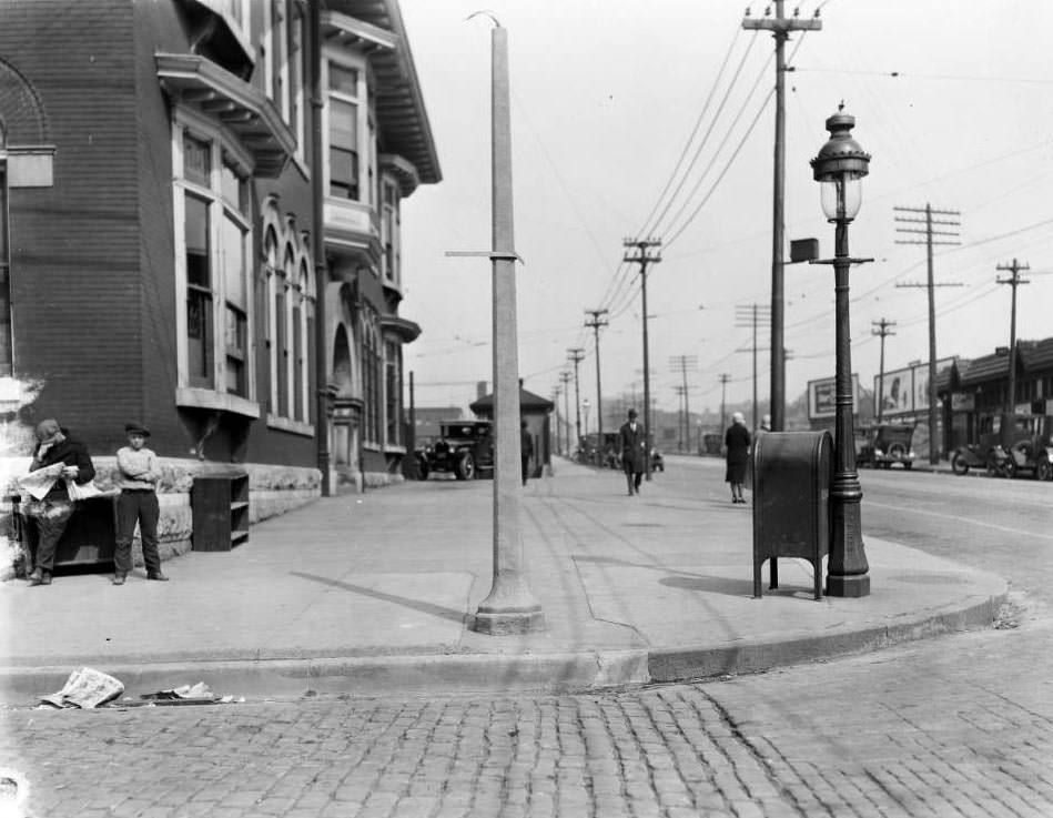 Unidentified St. Louis intersection, 1925