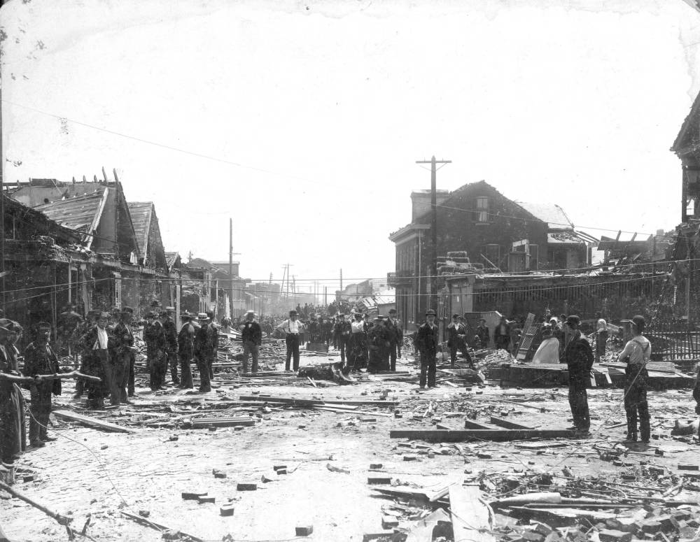 The tornado did some of its worst damage on Rutger Street between 7th and 8th streets in the northern Soulard neighborhood.