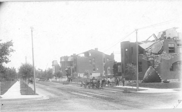 The Compton Heights neighborhood, laid out in 1889, was an early planned residential development.