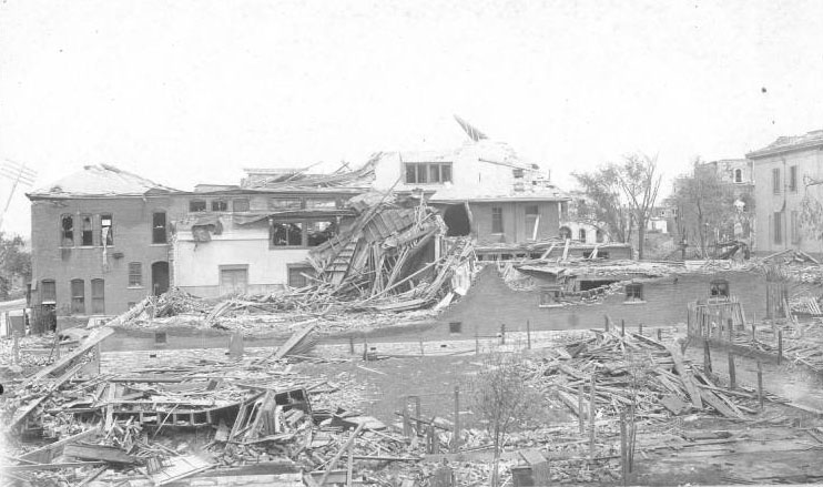 Rear view of the Union Club, 1896