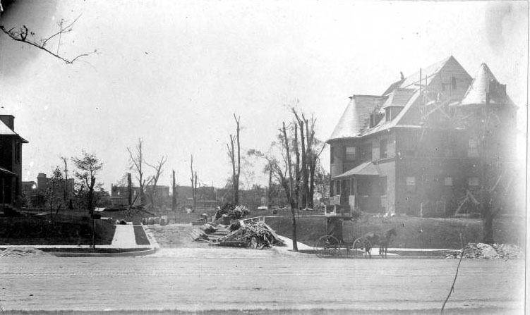 Remains of homes in the Compton Heights area, 1896