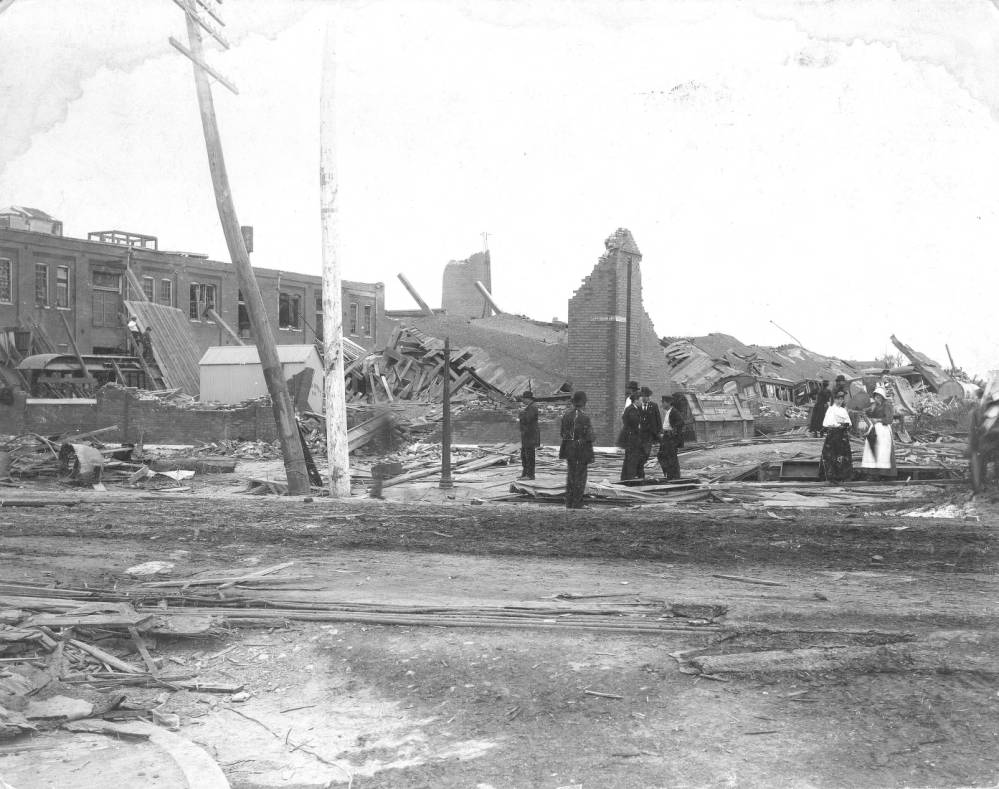 Union Depot Railway's Power House ruins, 1896