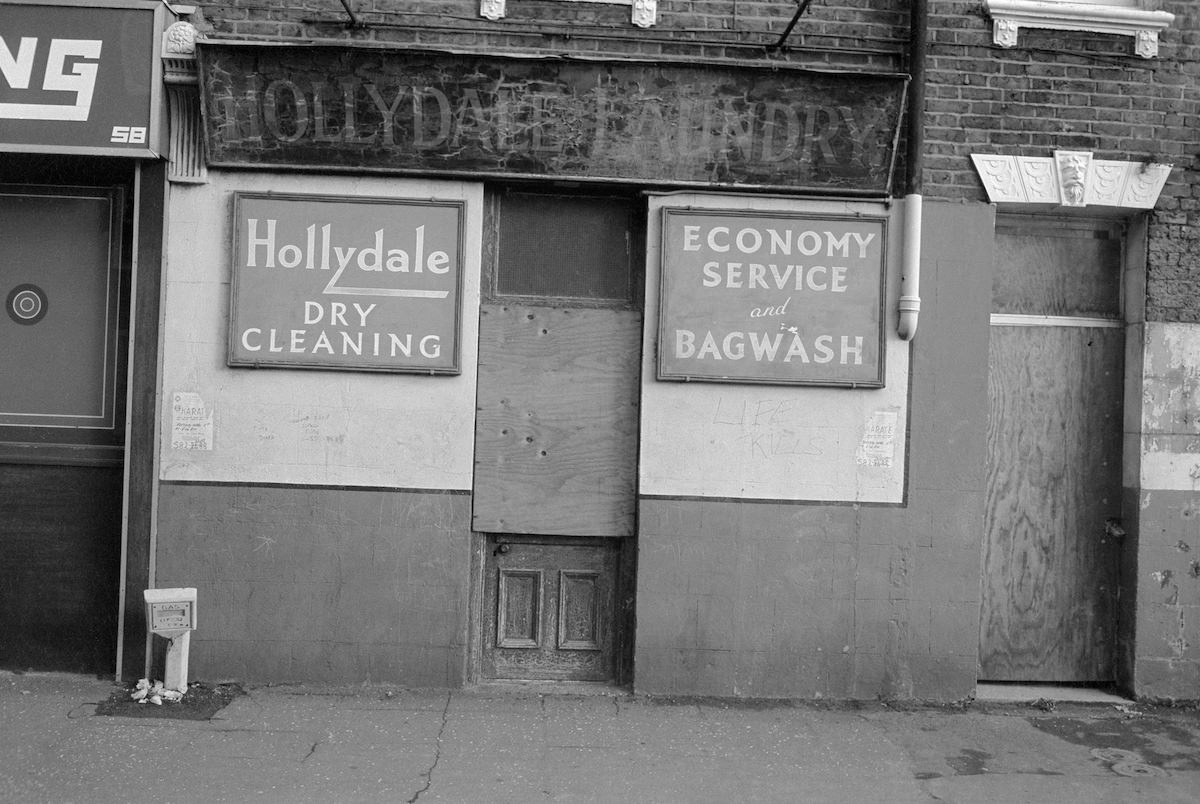 Hollydale Laundry, Vauxhall St, Vauxhall, Lambeth, 1984