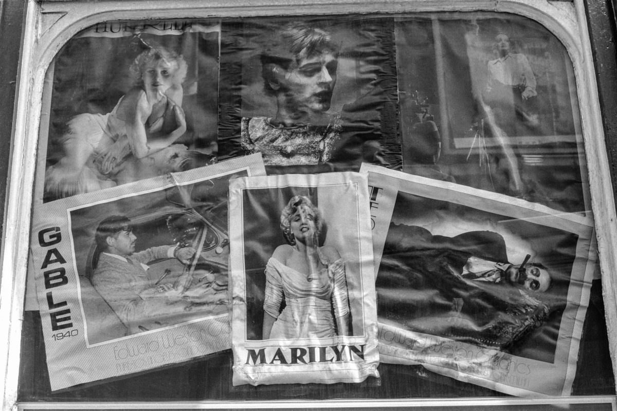 Window display, Kennington Lane, 1989
