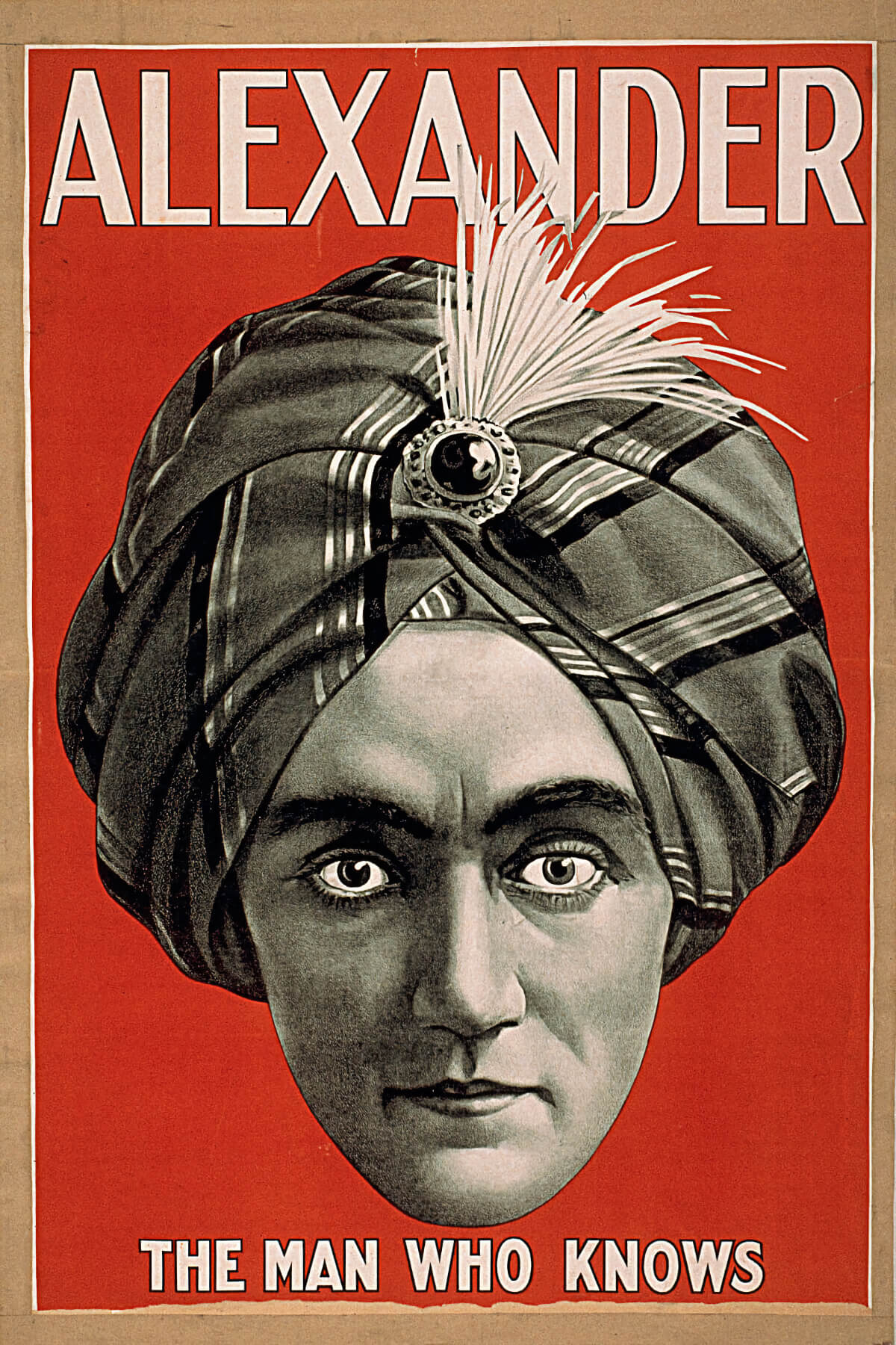Alexander the Man Who Knows II, Magician poster, 1915