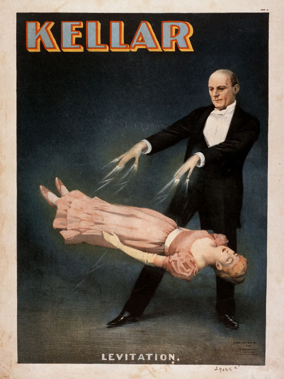 Harry Kellar. Levitation Magic Trick, 1914