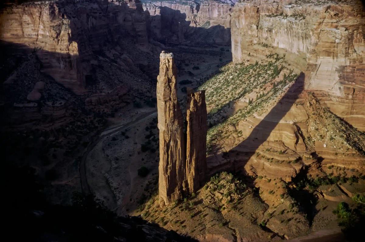 Rock Mountain, August 1977, Spider Rock in the Canyon de Chelly, Arizona