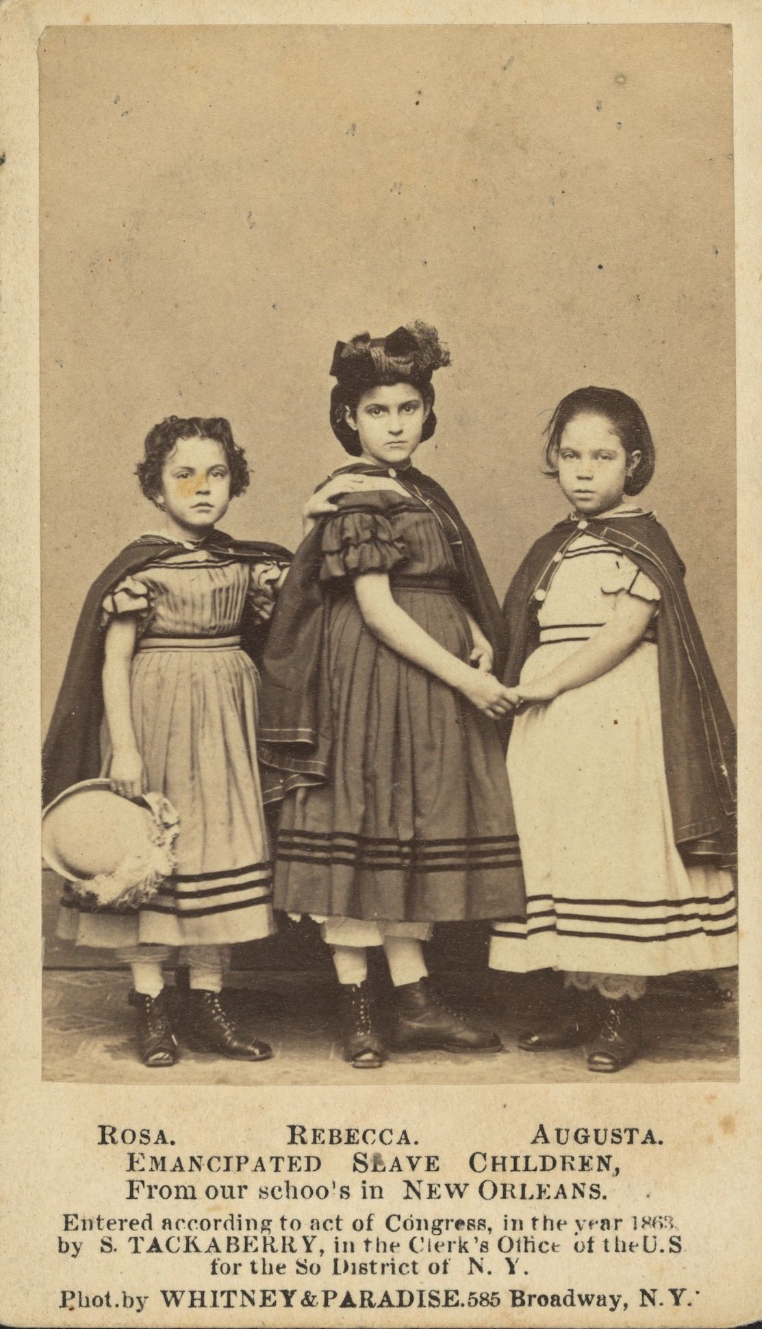 Historic Portraits of white-skinned slave children from New Orleans were used to help the North's war effort in 1863