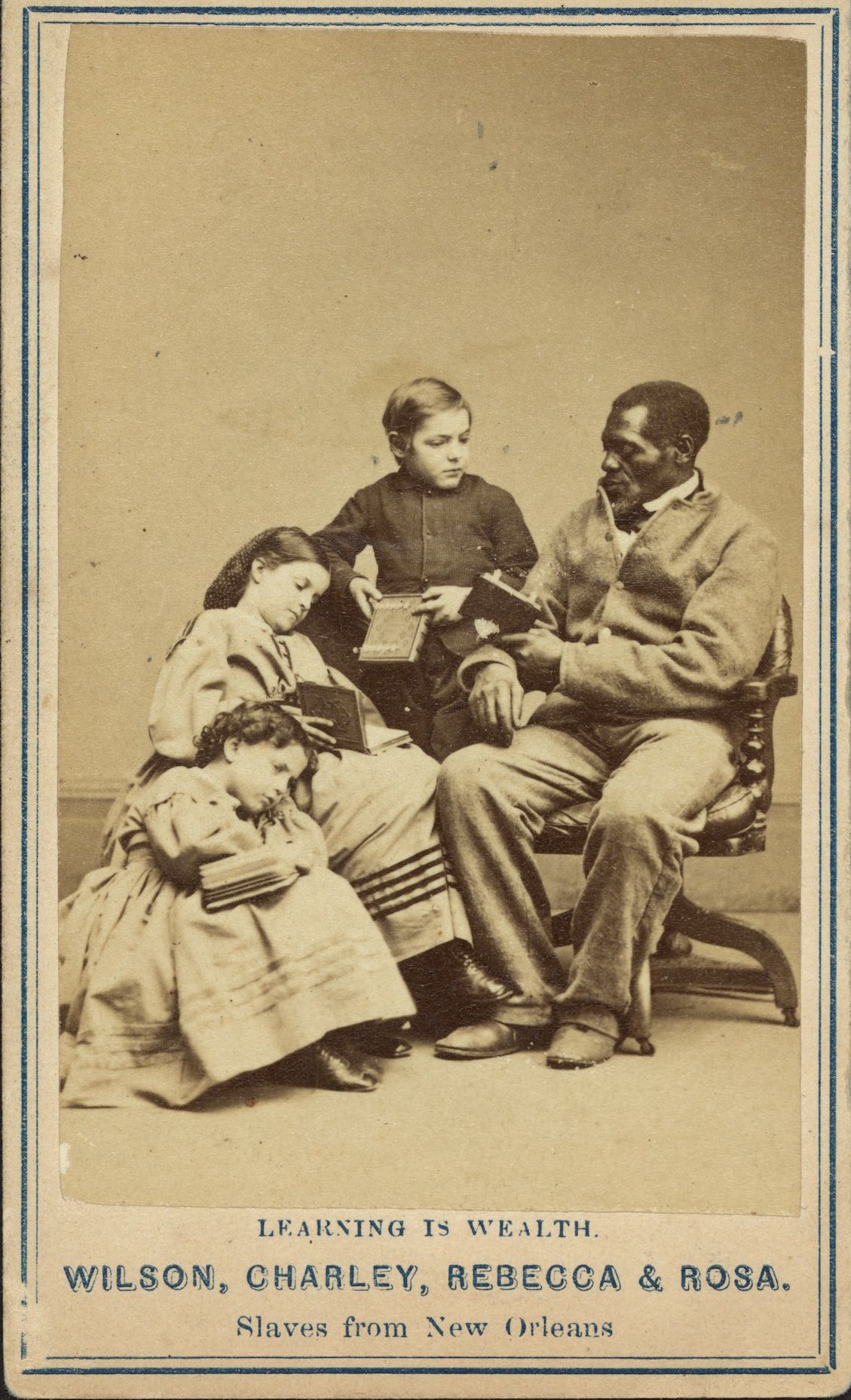 Historic Portraits of white-skinned slave children from New Orleans were used to help the North's war effort in 1863