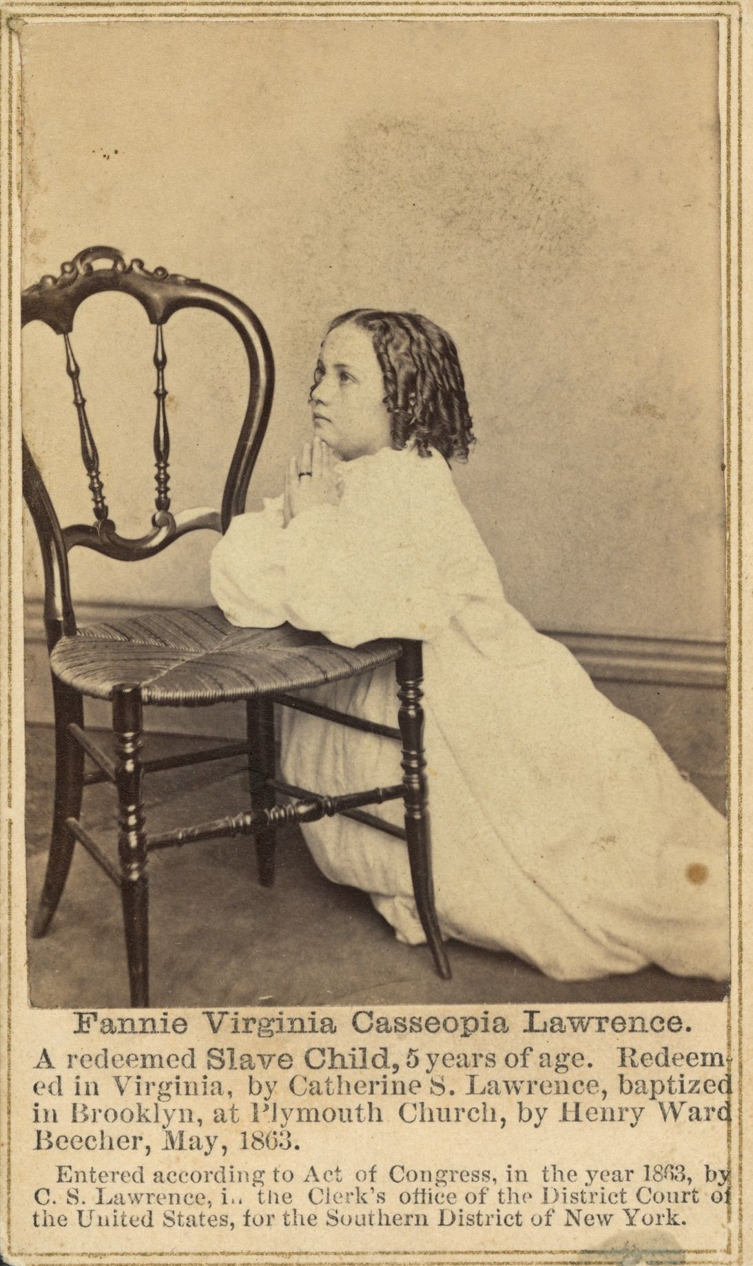 Historic Portraits of white-skinned slave children from New Orleans were used to help the North's war effort in 1863