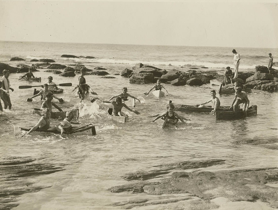 Making Waves: 1930s Australian Beach-Goers Enjoy the Summer