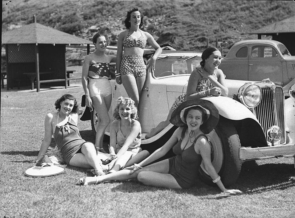 Making Waves: 1930s Australian Beach-Goers Enjoy the Summer