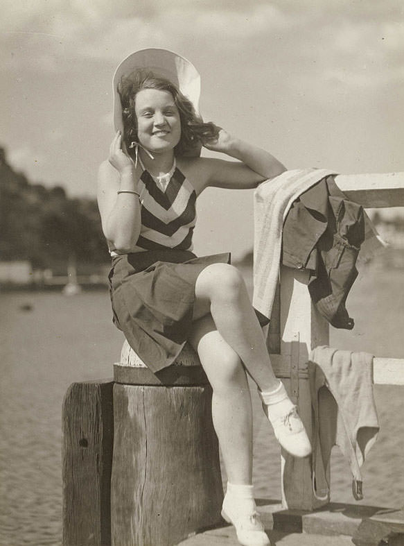 Making Waves: 1930s Australian Beach-Goers Enjoy the Summer