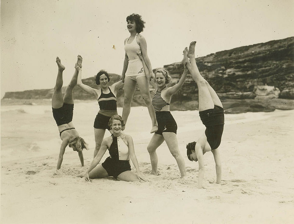 Making Waves: 1930s Australian Beach-Goers Enjoy the Summer