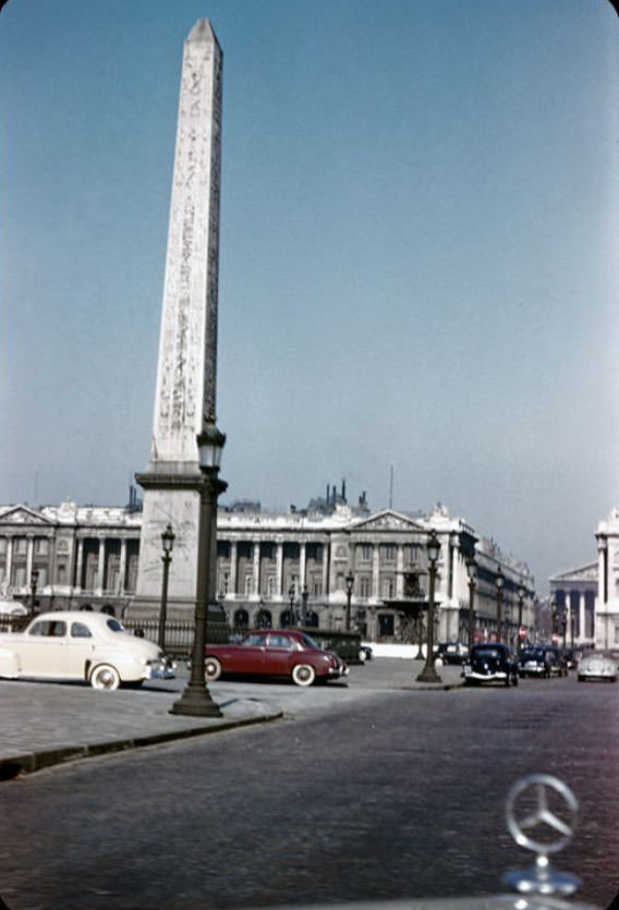 Obelisk of Luxor, Place de la Concorde, May 1959