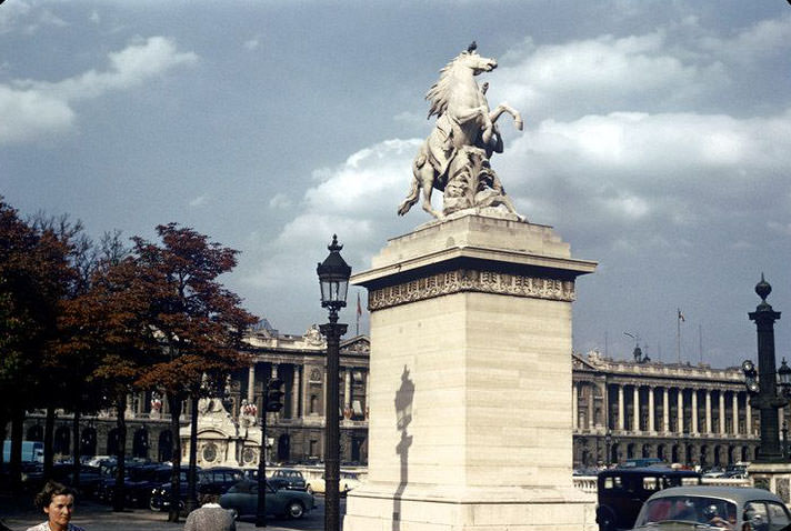 Marly Horse, Place de la Concorde, May 1959