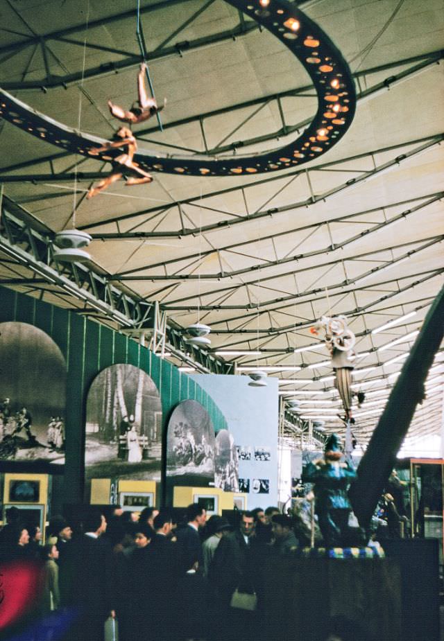 Inside the Soviet Pavilion.