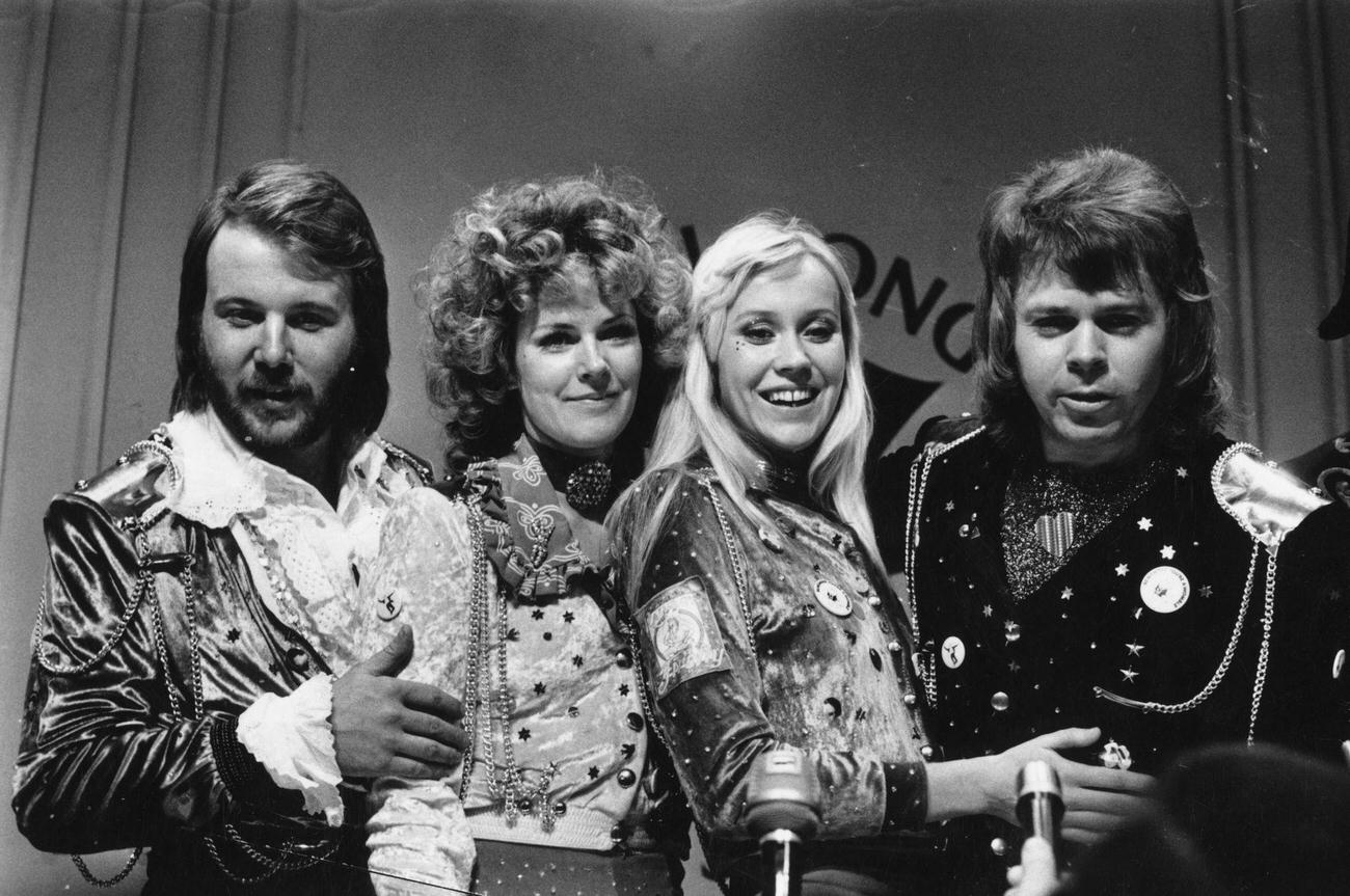 Abba, winners of the 1974 Eurovision Song Contest.