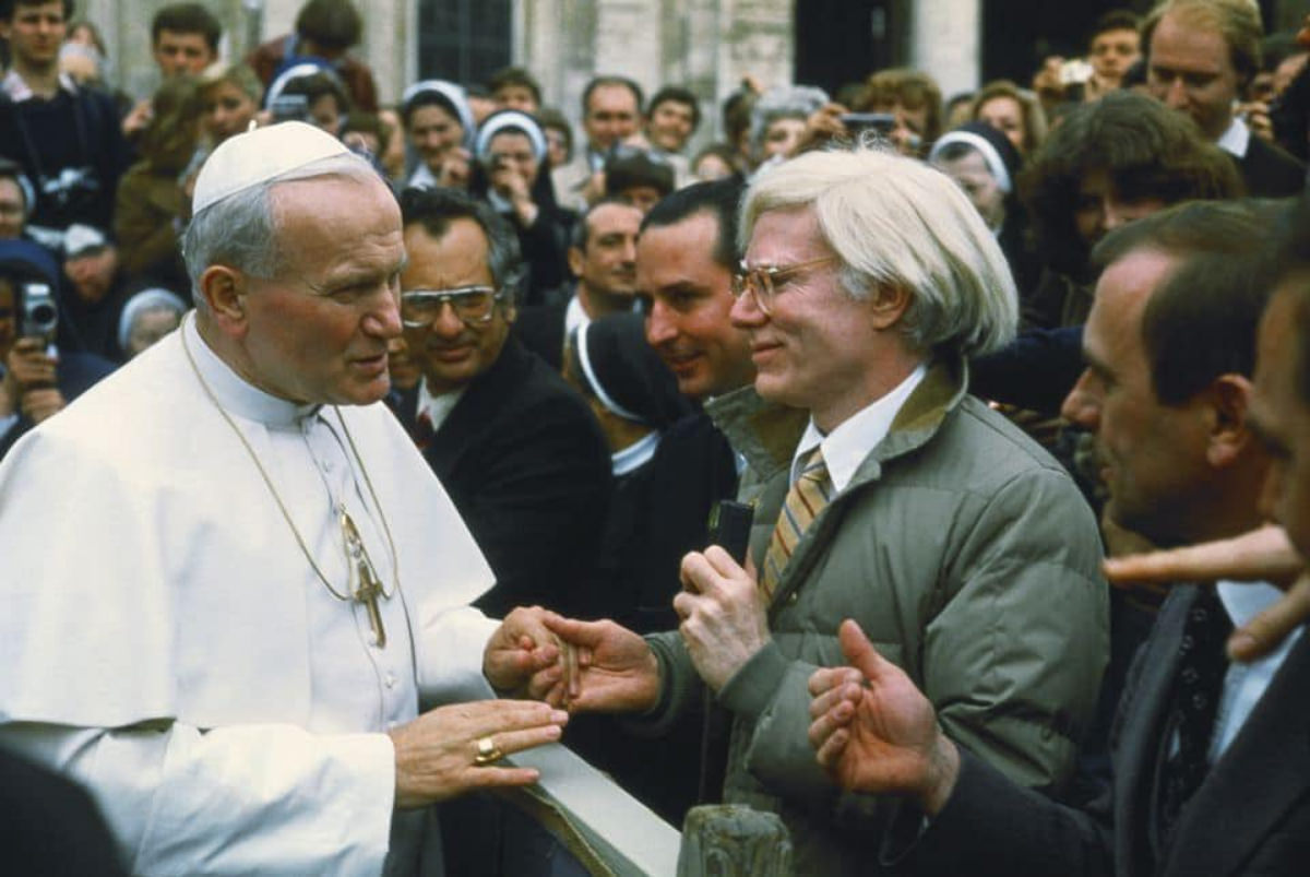 The Historic Moment: Andy Warhol Meets Pope John Paul II