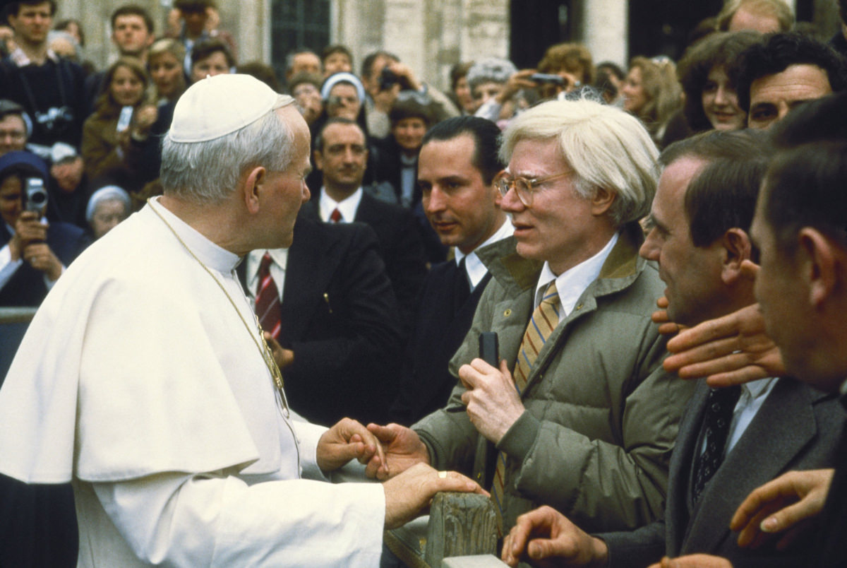 The Historic Moment: Andy Warhol Meets Pope John Paul II