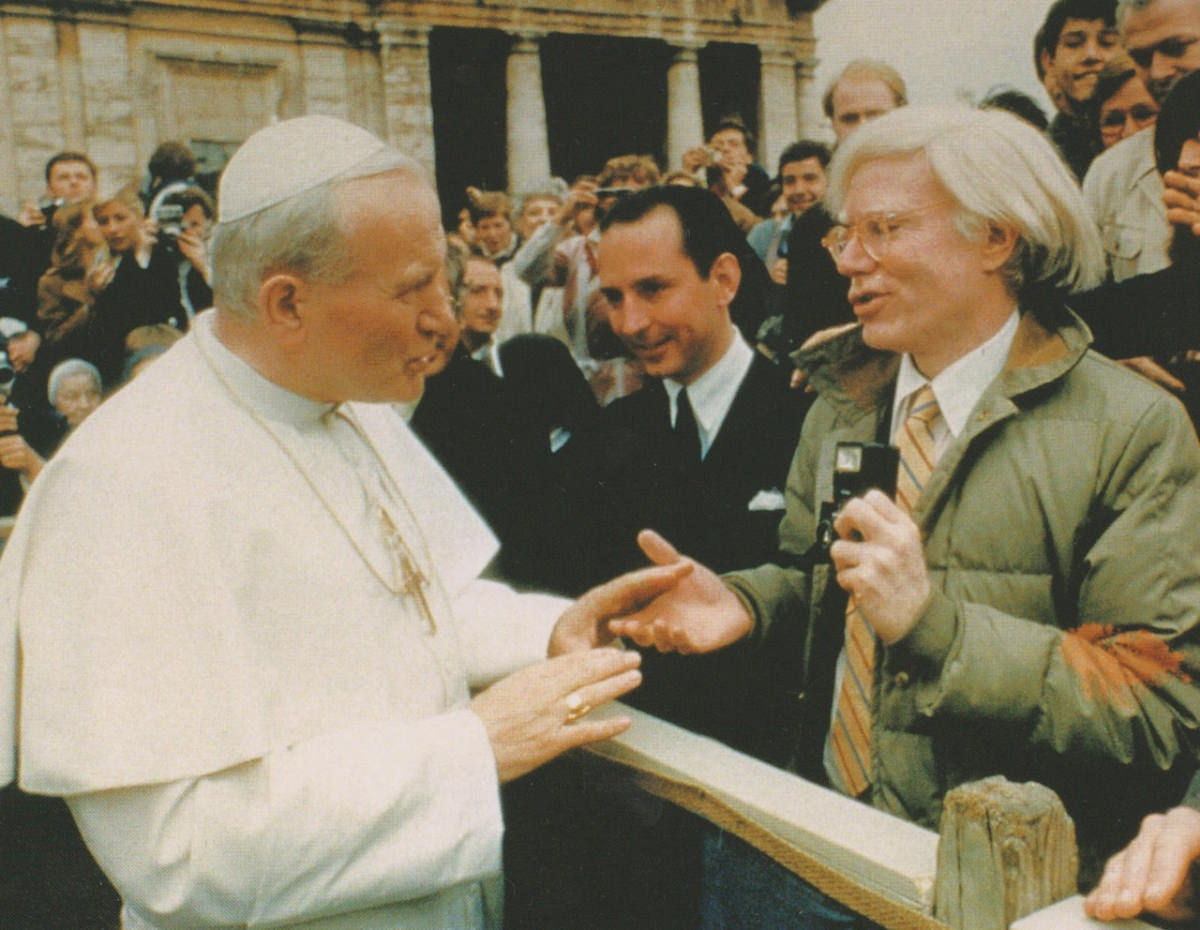The Historic Moment: Andy Warhol Meets Pope John Paul II