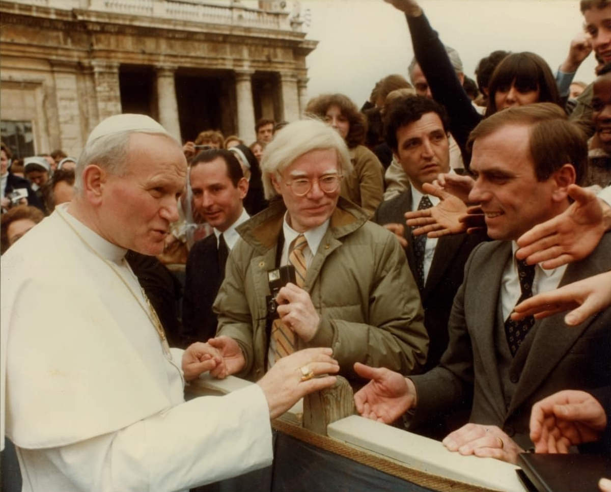 The Historic Moment: Andy Warhol Meets Pope John Paul II