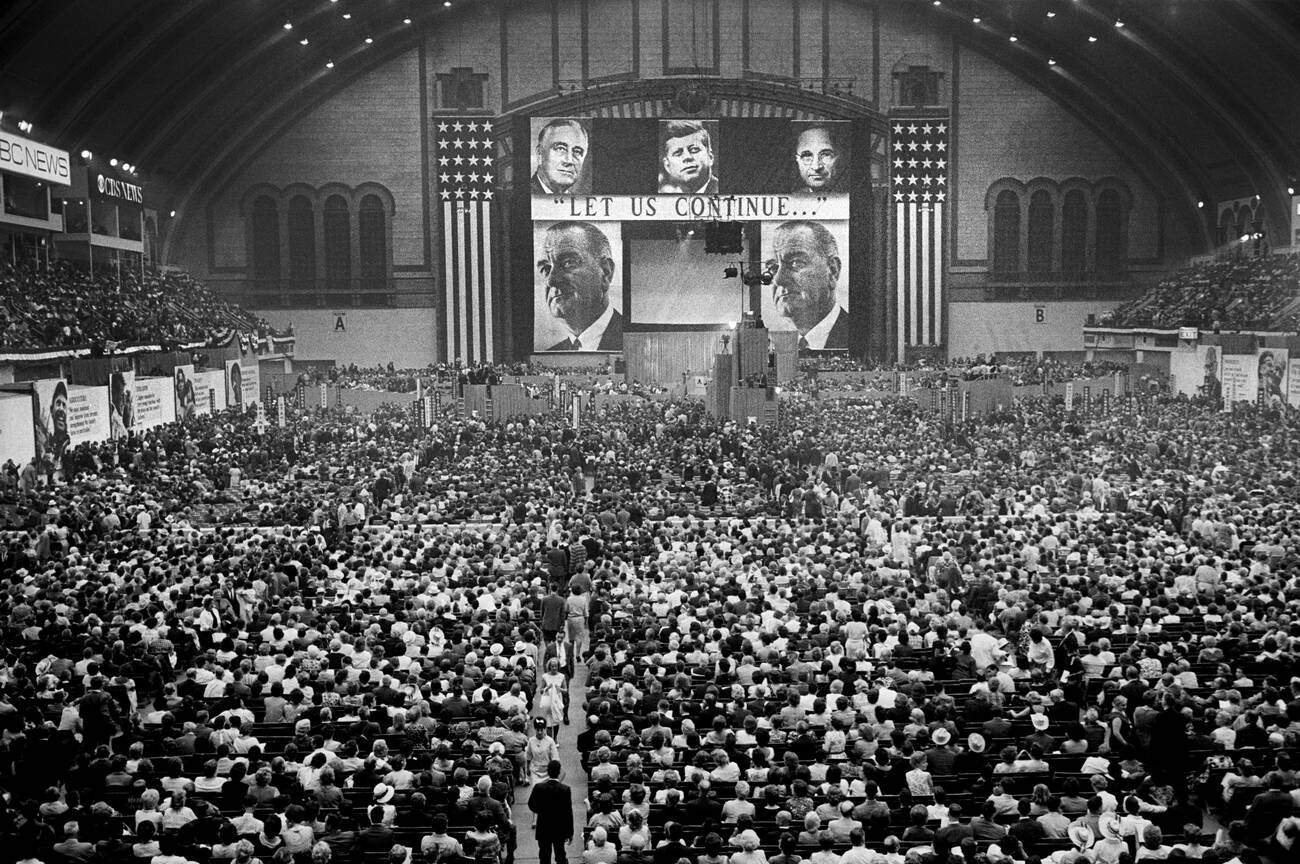 Democratic National Convention, General View, Boardwalk Hall, Atlantic City, 1964