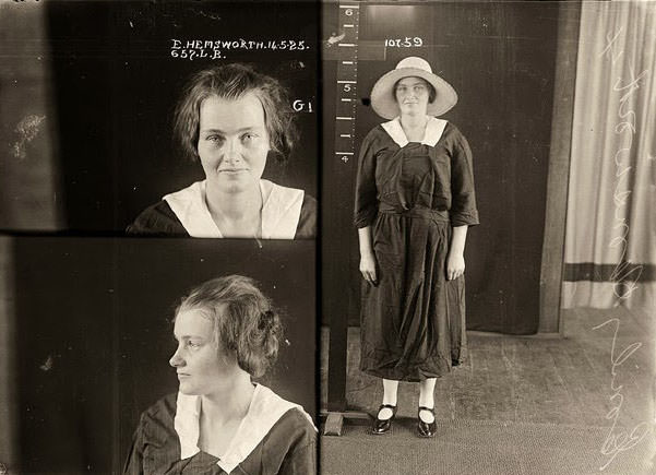 Emily Gertrude Hemsworth, criminal record number 657LB, 14 May 1925.