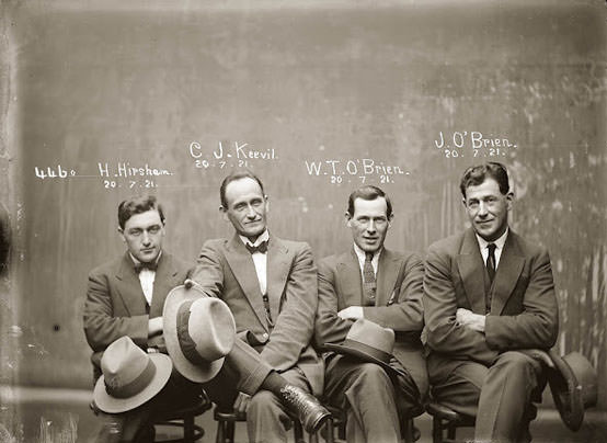 Hampton Hirscham, Cornellius Joseph Keevil, William Thomas O’Brien and James O’Brien – July 20, 1921