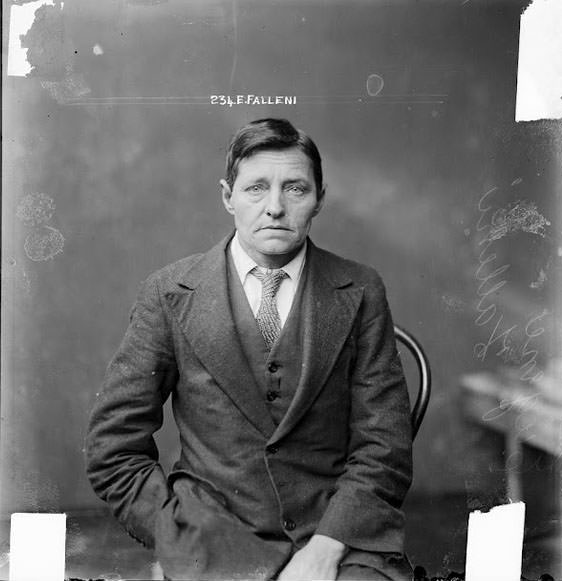 Eugenia Falleni, alias Harry Crawford, 1920. “When ‘Harry Leon Crawford,’ hotel cleaner of Stanmore was arrested and charged with wife murder he was revealed to be in fact Eugeni Falleni, a woman and mother, who had been passing as a man since 1899. In 1914, as ‘Harry Crawford,’ Falleni had married the widow Annie Birkett. Three years later, shortl