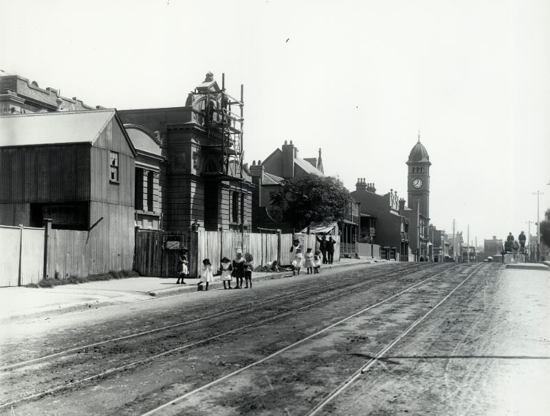 View of Redfern Street showing Court House and Post Office, Redfern