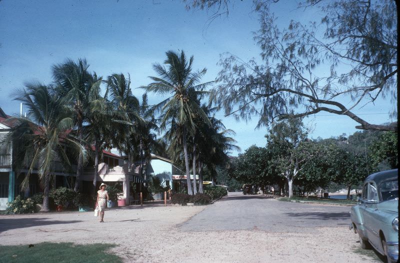 Dorothy at hotel on Magnetic Island, Feb 1963
