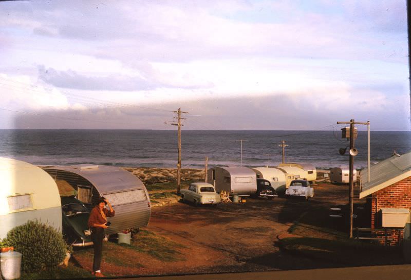 Caravan at Scarborough, May 1963
