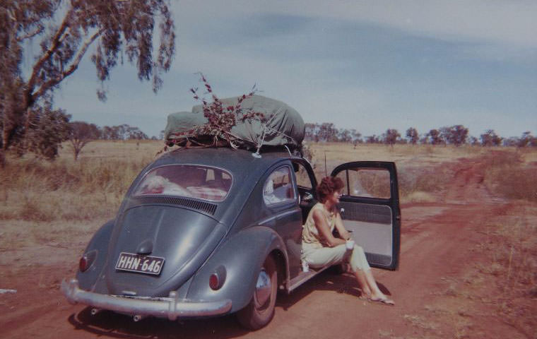 Dorothy relaxes in Gi-Gi in the Kimberley, 1963