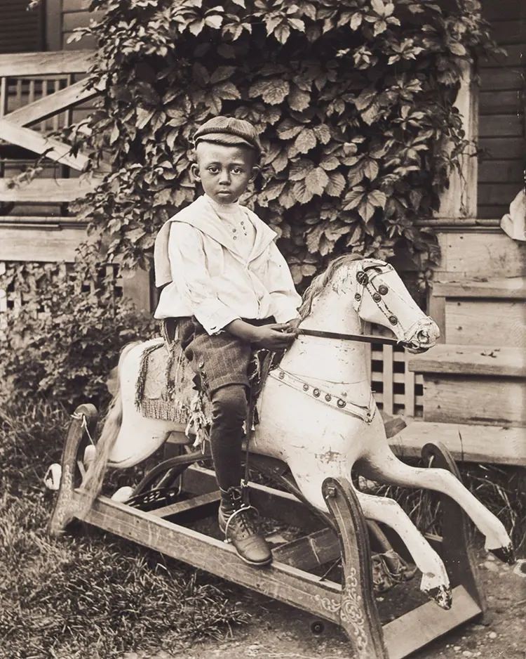 Claude Clark on a Rocking Horse, 1902.