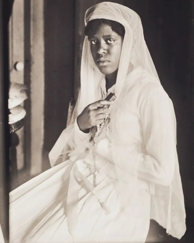 Woman in Confirmation Attire, 1908.