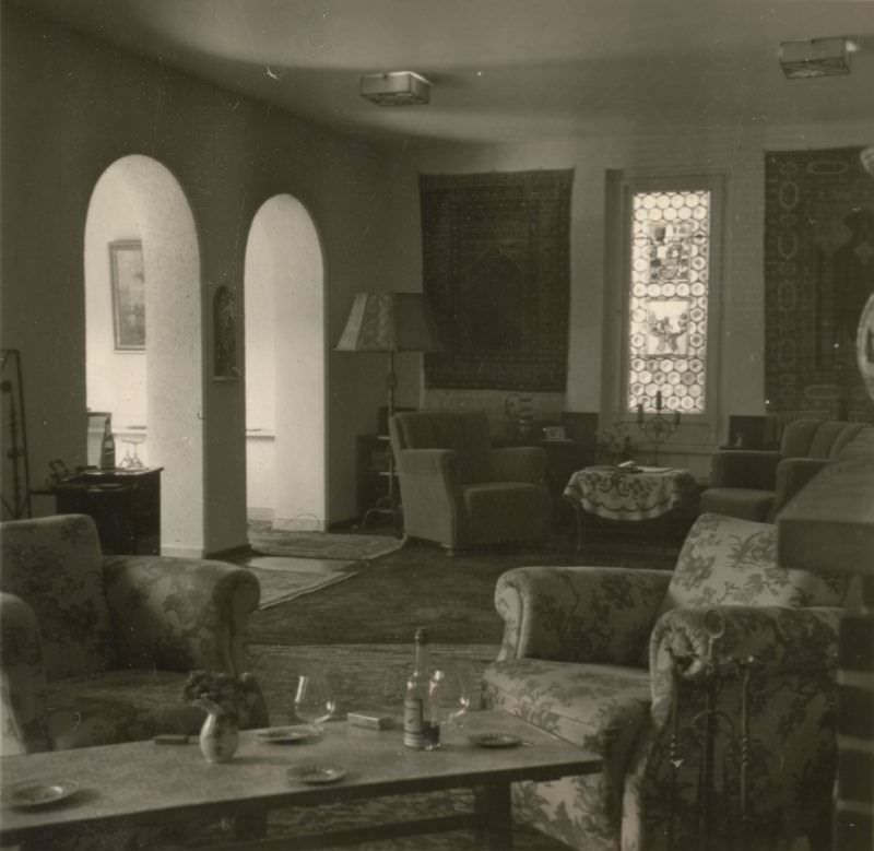 Interior of Helga's Berlin House, 6 Hermannstraße, Zehlendorf, Berlin, Germany, 1940s