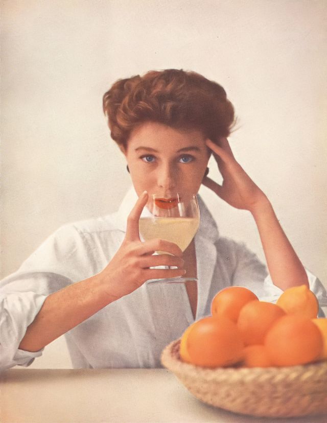 Bettina Graziani, Health & Beauty editorial, Harper's Bazaar UK, April 1952