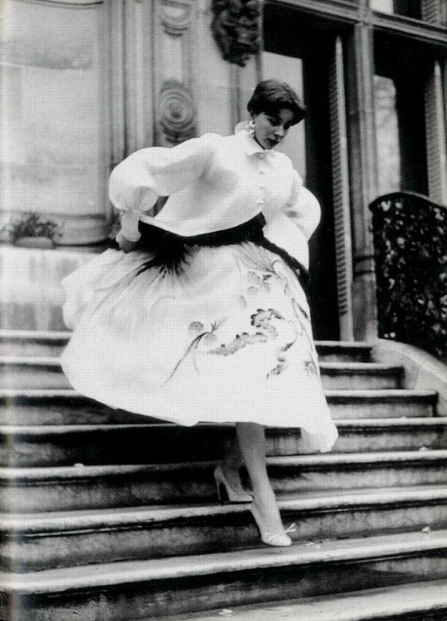 Bettina wearing Givenchy, Paris, April 1952