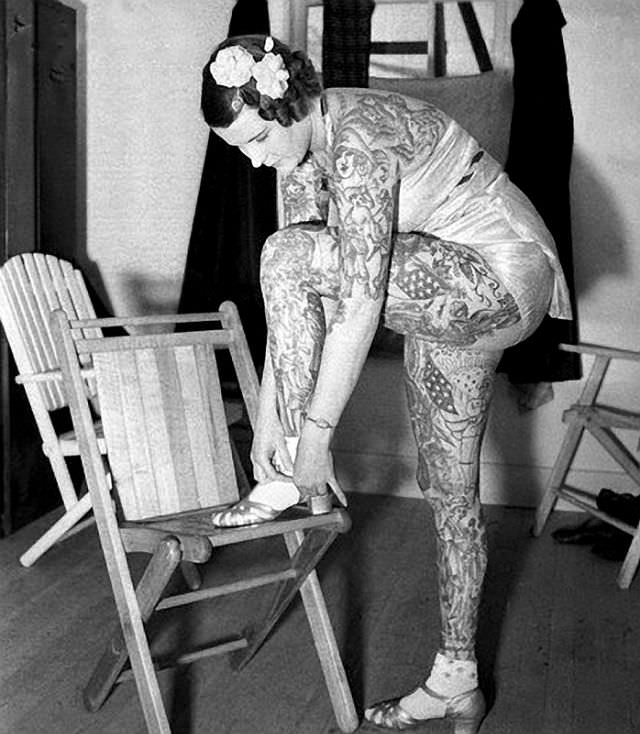 Betty Broadbent: The "Tattooed Venus" of the Circus World