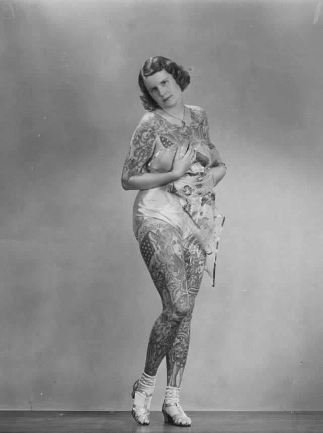 Betty Broadbent: The "Tattooed Venus" of the Circus World