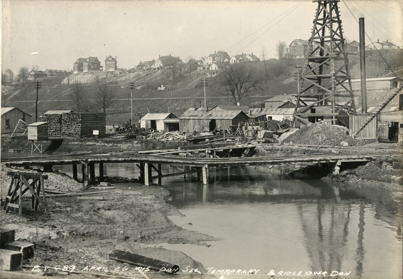 Don Sec. Temporary Bridge over Don