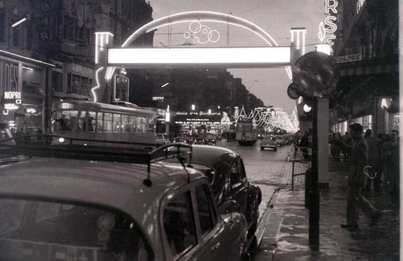 Bourse district, Brussels, 1958