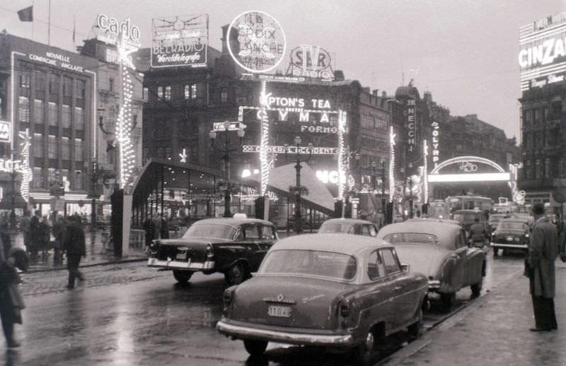 Bourse district, Brussels, 1958